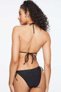 BLACK Plunging Halter One-Piece Swimsuit, image 3