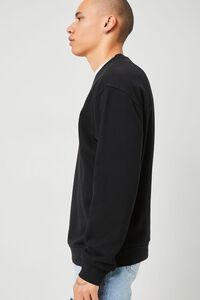 BLACK/MULTI Organically Grown Cotton Embroidered Tee, image 2