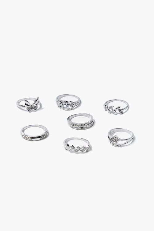 SILVER Butterfly Ring Set, image 1
