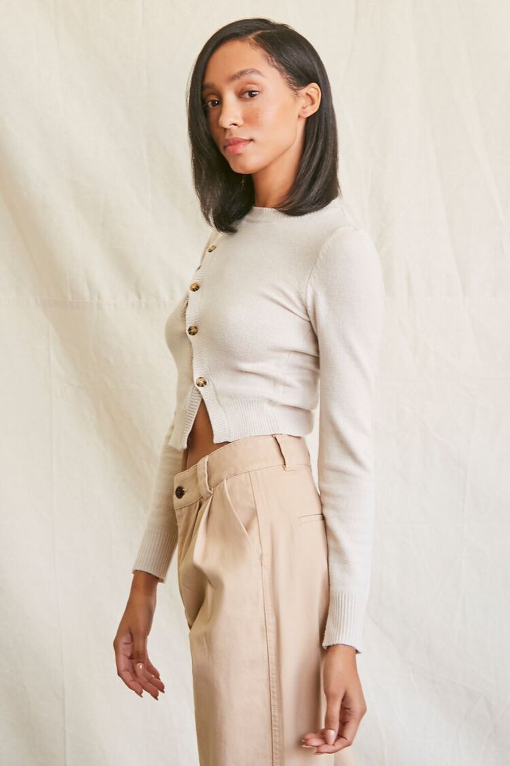 SAND Sweater-Knit Asymmetrical Top, image 2