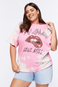 RED/MULTI Plus Size Def Leppard Graphic Tee, image 1