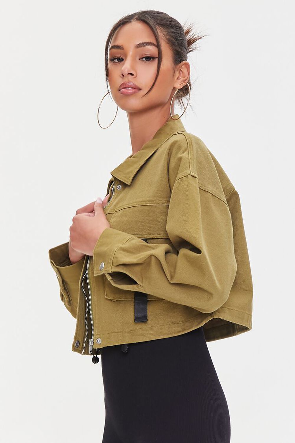 Release-Buckle Cropped Jacket