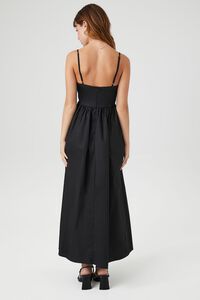 BLACK V-Neck Cami Maxi Dress, image 3