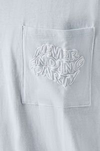 BLUE/WHITE Never Ending Party Graphic Tee, image 5