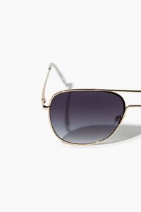 GOLD/BLACK Tinted Aviator Sunglasses, image 4