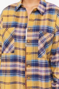 MUSTARD/MULTI Plaid Flannel Shirt, image 5