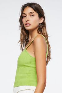 GREEN APPLE Ribbed Sweater-Knit Top, image 2