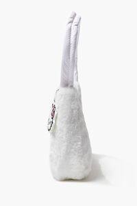 WHITE Faux Fur Hello Kitty Shoulder Bag, image 2