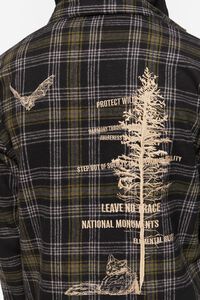 BLACK/MULTI Plaid Combo Flannel Shirt, image 6