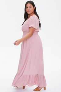 ROSE Plus Size Flounce-Hem Maxi Dress, image 2