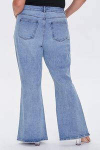 Plus Size Distressed Flare Jeans, image 4