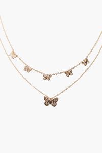 Butterfly Charm Layered Necklace, image 1