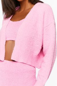 PINK ICING Fuzzy Knit Cardigan Sweater, image 5
