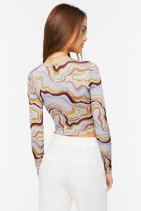 Abstract Marble Print Crop Top, image 3