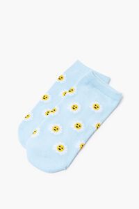 BLUE/MULTI Daisy Print Ankle Socks, image 3