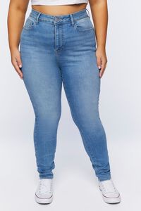 MEDIUM DENIM Plus Size Skinny High-Rise Jeans, image 2