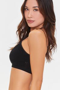 BLACK Seamless Cropped Lingerie Cami, image 2