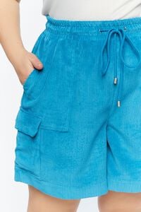 BIJOU BLUE Plus Size Drawstring Bermuda Shorts, image 6