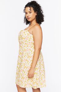 YELLOW/MULTI Plus Size Floral Print Cami Dress, image 2