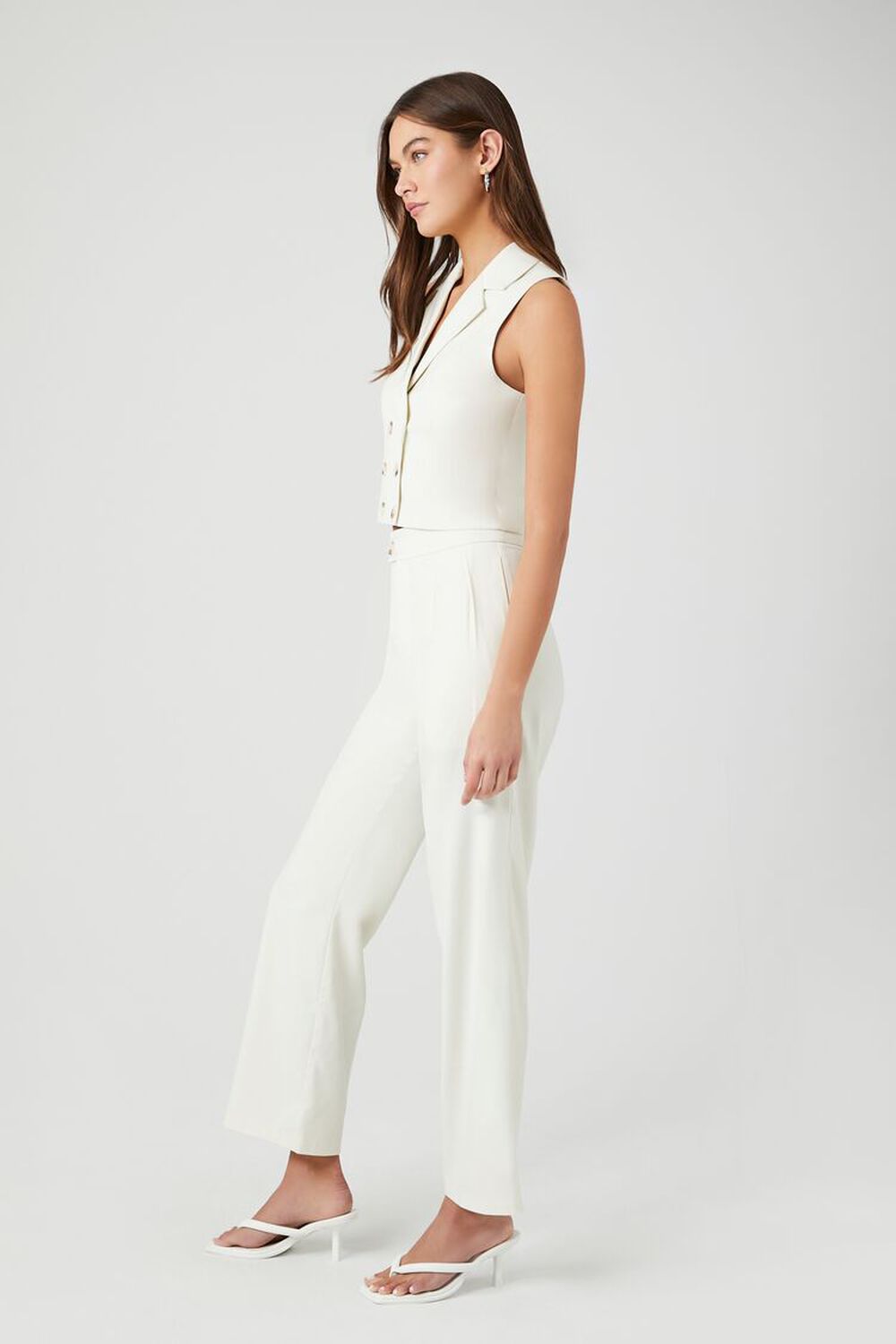 Crepe Double-Breasted Vest & Pants Set