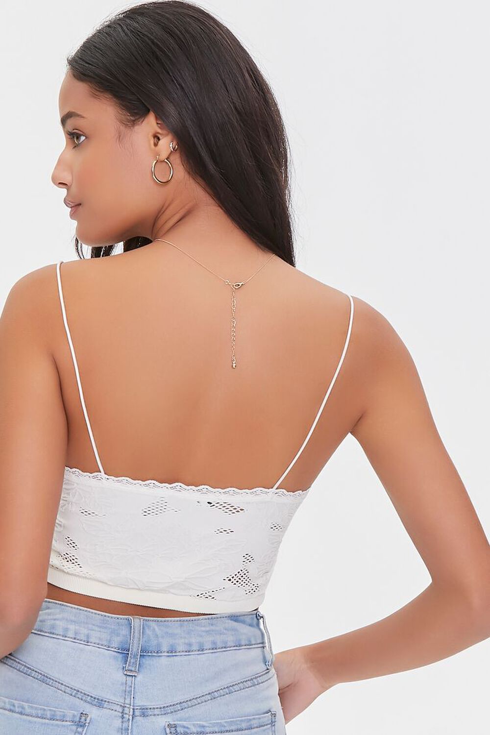 CREAM Embroidered Floral Lace Cami, image 3
