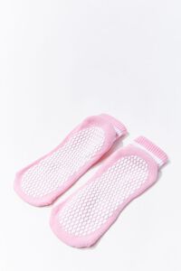 PINK/WHITE Varsity-Striped Ankle Socks, image 2