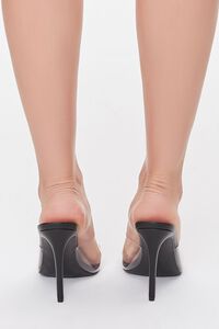 BLACK Transparent-Strap Stiletto Heels, image 3