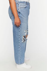 MEDIUM DENIM Plus Size Destroyed 90s-Fit Jeans, image 6