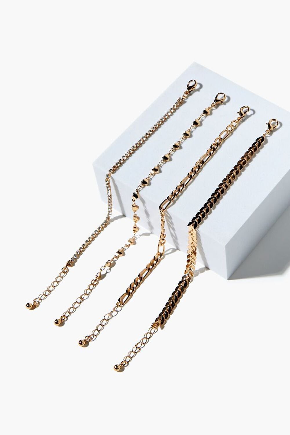 GOLD Assorted Chain Bracelet Set, image 1