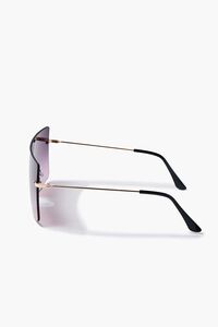 GOLD/PINK Ombre Shield Sunglasses, image 3