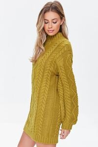 GOLD Cable Knit Sweater Mini Dress, image 2