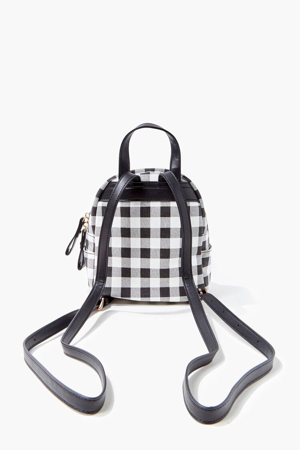 BLACK/WHITE Buffalo Plaid Mini Backpack, image 3