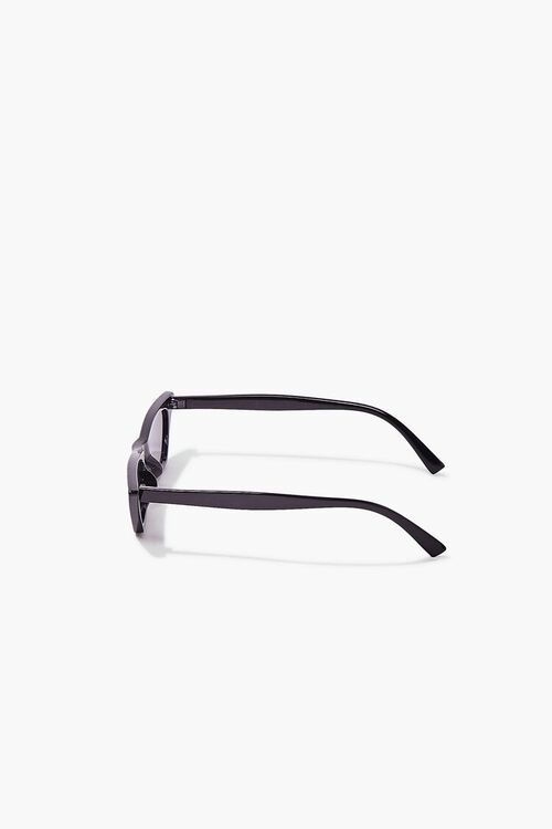BLACK/BLACK Cat-Eye Frame Sunglasses, image 5