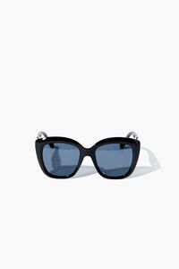 BLACK/BLACK Round Frame Sunglasses, image 1