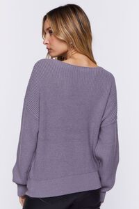 GREY Ribbed Drop-Sleeve Sweater, image 3