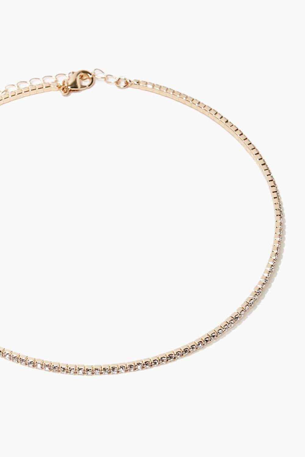 GOLD Box Chain Choker Necklace, image 1