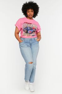 PINK/MULTI Plus Size Racing Legend Graphic Tee, image 4