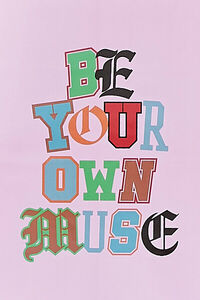 PINK/MULTI Be Your Own Muse Wall Poster, image 2
