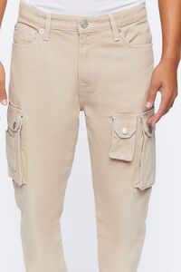 TAUPE Slim-Fit Denim Cargo Pants, image 5
