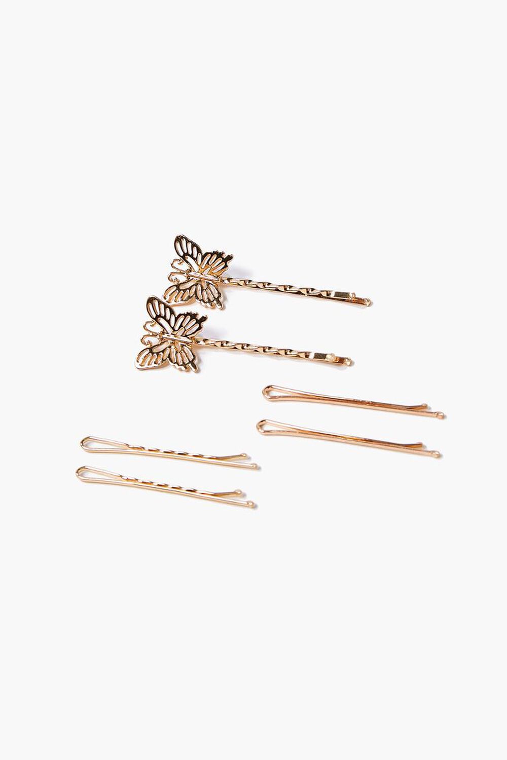 GOLD Butterfly Bobby Pin Set, image 1