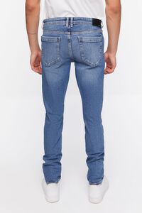 LIGHT DENIM Premium Distressed Slim-Fit Jeans, image 4