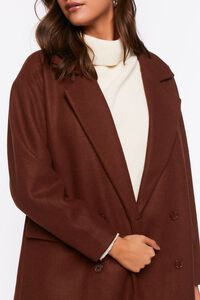 BROWN Double-Breasted Duster Coat, image 5