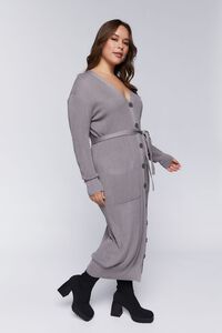 CASTLEROCK Plus Size Belted Sweater-Knit Midi Dress, image 6
