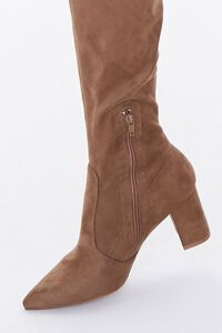 TAUPE Faux Suede Over-the-Knee Boots, image 5