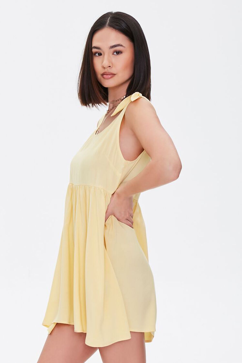 BUTTER Knotted Fit & Flare Dress, image 3