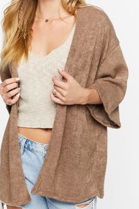 TAUPE Open-Front Cardigan Sweater, image 5