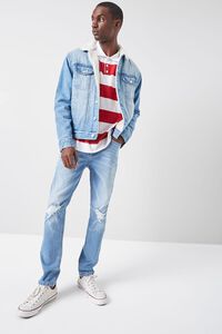 MEDIUM DENIM Premium Recycled Slim-Fit Jeans, image 5