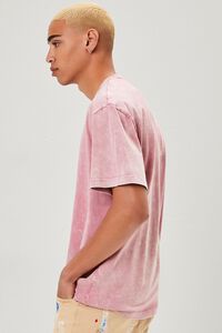 DUSTY PINK Oil Wash Crew Neck Tee, image 2