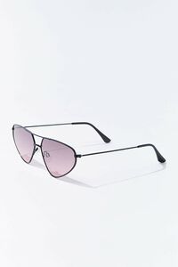 BLACK Aviator Frame Sunglasses, image 2