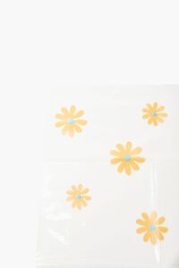 YELLOW/CLEAR Floral Print Shower Curtain, image 2
